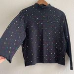 Bechamel Vintage women's sweater w/ multi color polka dots M Photo 1