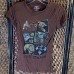 Vintage 2005 Y2K The Cars Baby Tee Size XS Blue Photo 0