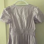 Quince 100% Organic Cotton Poplin Tiered Lilac Dress XS stretch Purple Photo 11