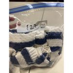 SO  Striped Knit Sweater Cold Shoulder Long Sleeve Pullover Top M Photo 7