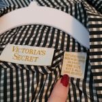 Victoria's Secret  Black and White Gingham Robe Photo 8