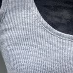 Colsie light grey thermal ribbed tank bra size large Gray Photo 3