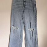 ZARA high waisted pants Wide Leg With Distress Size 2 Photo 0