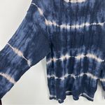 American Eagle Outfitters Blue Boho Tie Dye Turtleneck Sweater Size XS Photo 3