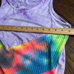 Blumin Tie Dye Tank with Keyhole‎ Tie Bottom Photo 4