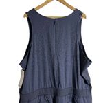 Athleta Brooklyn Textured Jacquard Leopard Medieval Violet Jumpsuit Size 24 Photo 7