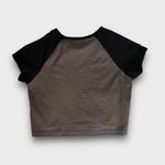 Grunge raglan baby tee Black Photo 1