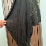 Adore Peacock Feather Print Sleeveless Cardigan Black Photo 6