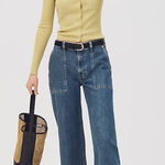 J.Crew  Camp-pocket wide-leg jean in Elaine Wash Photo 0