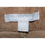 Woman Within  Women's Brown Corduroy Pants Plus Size 24W Stretch Straight Leg Photo 6