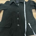 Sandro  Black Pea Coat with Button Detail Photo 6