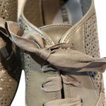 Lower East Side Perforated Vegan Leather Lace Up Loafers Flats Size 10 Photo 7