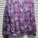 Sundry  Mod Floral Sweatshirt in Bright Orchid size 2 ( medium) NWT Photo 5
