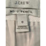 J.Crew   NO 2 PENCIL SKIRT seersucker striped with neon edge size 0 Photo 6