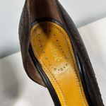 Chloé Chloe Leather Suede Cut‎ Out Peep Toe Heels Women's 38.5 (US 8.5) Photo 3