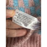 ZARA Sweater Vest Small Checkerboard Pastel Oversized Wool Blend Preppy Photo 2