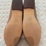 Ann Taylor Nude Leather Ballet Flats | Bow Detail | Size 7.5 | Classic Style Photo 4