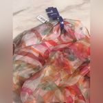Apt. 9  Botanical Blooms Infinity Scarf Colorful Striped Floral Polyester O/S NWT Photo 4