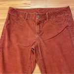 London Jean Women’s Burnt Rust Orange Corduroy Pants 10 Short Mid Rise Stretch Size undefined Photo 1