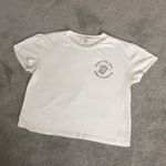 Vanilla Star Jeans Cropped white t shirt printed turtle Photo 1