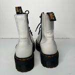 Dr. Martens  Jadon boots in white with black platform size 7 Photo 5