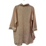 Natori Nightshirt Women's Silk Blend Long Sleeve Zebra Print Pink Size M Photo 7