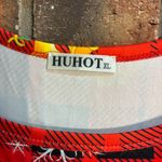 Womens sleeveless Christmas holiday party plaid swing skirt midi dress red XL Photo 3