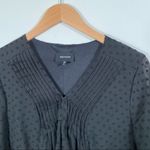 Heyson Black Swiss Dot Long Sleeve Dress Size Large V Photo 1