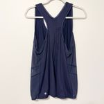 Lululemon  Embodiment Tank Top Size 10 Navy Blue Women’s Mesh Athletic Photo 3