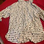 Jane and Delancey  White Patterned Blouse Photo 5