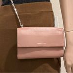 Vince Camuto Zosia Pebbled Leather Crossbody Bag in Vintage Quartz Old Rose Pink Photo 3