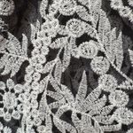 Textured Lace Knit Top Crochet Overlay Large Style Apparel Black Photo 5