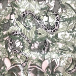 Guess  Reese Snake & Vine Print Front Zipper Stripe Hem Mini Skirt Size 2 XS Photo 5