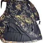 Aritzia Raison Off Shoulder Pleated Floral Whimsigoth Dress Photo 4