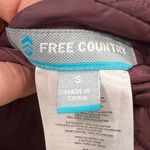 Free Country  Reversible Quilted Puffer Vest Women’s S Purple Faux Fur Full Zip Photo 4