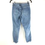 REWASH  Womens Jeans Super High Rise Mom Medium Wash Distressed Stretch Size 3/26 Photo 1