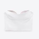 ZARA top cropped shimmery bandeau crop top blouse Photo 4