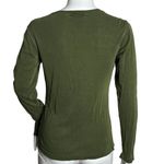 Russ Berens Shirt Women XS Olive Green Basic Layering Neutral Minimalist Vintage Photo 2
