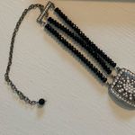 Y2K Vintage Antique Buckle/Beaded Choker Black Photo 10