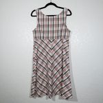H&M L.O.G.G. Tan Red Plaid Cotton Dress Size 12 Photo 6