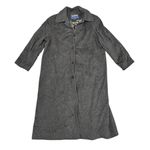 Pendleton Vtg Vintage Wool Long Coat Trench Grey Gray 18 READ Photo 2