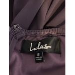 Lulus Women SM Maxi Dress Purple Halter Pleated Neck Sleeveless Artsy Lagenlook Photo 9