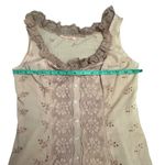 Handmade Vintage  Floral Lace Snap Button-Up Blouse Photo 2