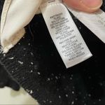 Loft  Black Speckled Crew Neck Sweater Layered White Shirt XS Wool Blend Preppy Photo 4
