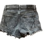 Kendall Kylie Womens High Rise Distressed Black Denim Shorts The Drifter Size 27 Gray Photo 1