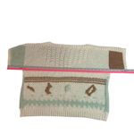 Handmade Fluffy Adult Short Sleeve Sweater XL Multicolor Unisex Green Photo 5