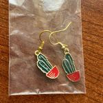 Authentic Handmade Navajo Indian Cactus Earrings Photo 3