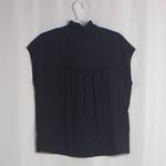 Vince Stand Collar Silk Blend Shirt Size XS Photo 6