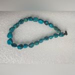 Turquoise The Lucky Stone Necklace and Bracelet Set Large Stones New Long Blue Photo 5