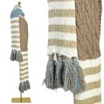 Free People Nova Tassel Scarf in Natural One Size Chunky Oversized Whimsical Photo 2